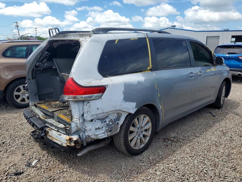 2011 Toyota Sienna VIN 5TDDK3DC5BS020908 COPART salvage auction — REAR END, Ny - Certificate Of Title, sold $1,150 on 2026-07-29 (photo 3)
