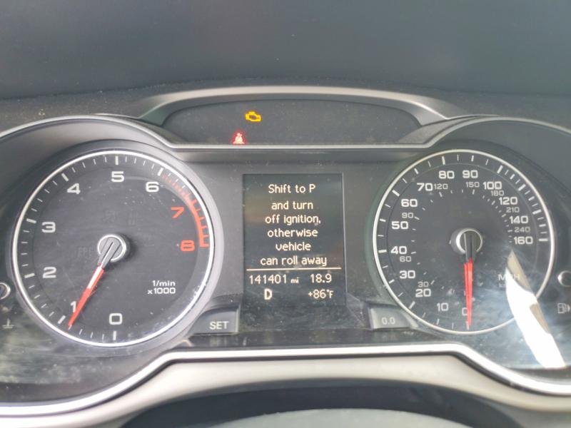 2014 Audi A4 VIN WAUBFAFL3EN023021 COPART salvage auction — REAR END, Fl - Certificate Of Title (P), sold $10 on 2026-07-28 (photo 9)