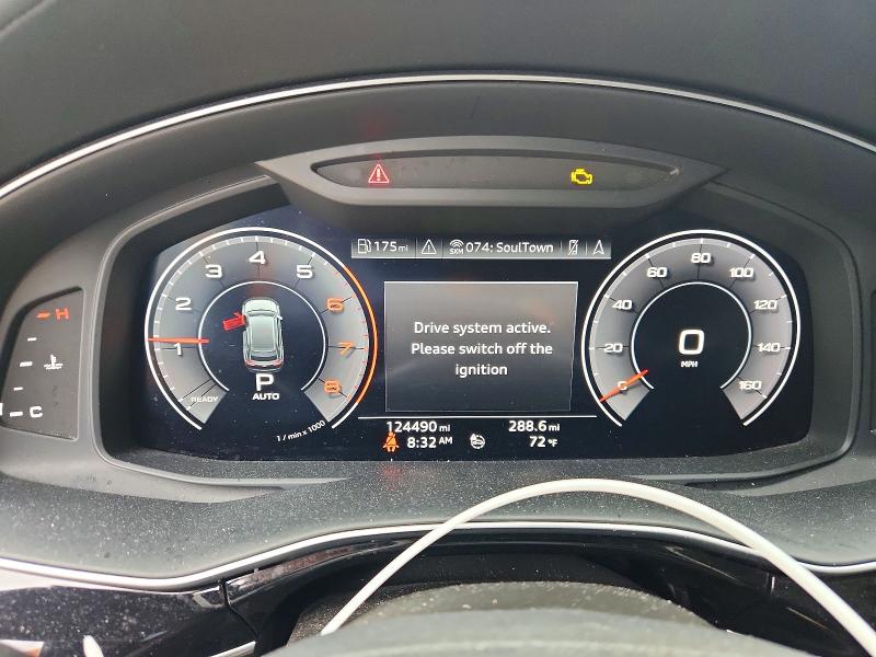 2020 Audi Q8 VIN WA1FVAF18LD022109 COPART salvage auction — MECHANICAL, Oh - Certificate Of Title (P), sold $19,700 on 2026-07-29 (photo 9)