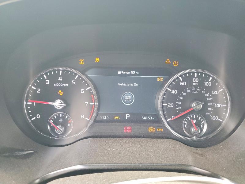 2022 Kia Telluride VIN 5XYP5DHC7NG203510 COPART salvage auction — FRONT END, Nv - Salvage Title, sold $275 on 2026-07-23 (photo 9)