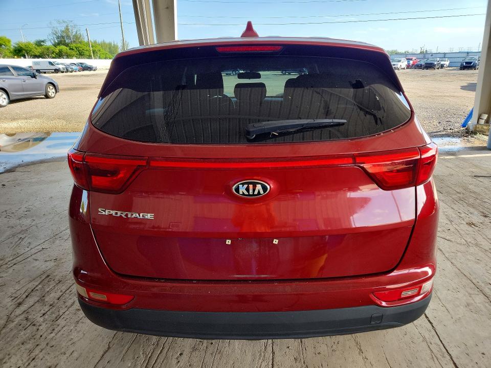 2018 Kia Sportage VIN KNDPMCAC2J7361574 COPART salvage auction — FRONT END, FL - CERT OF TITLE SLVG REBUILDABLE, sold $2,650 on 2026-07-22 (photo 6)