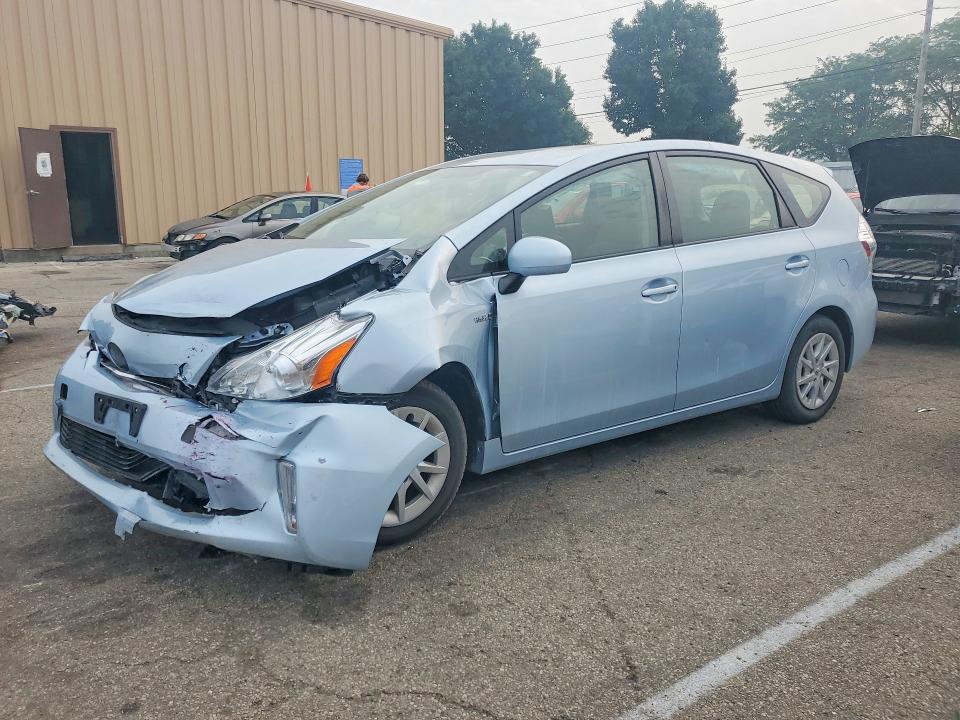 2012 Toyota Prius VIN JTDZN3EU0C3100303 COPART salvage auction — FRONT END, Oh - Cert Of Title-Salvage, sold $1,550 on 2026-07-31 (photo 1)
