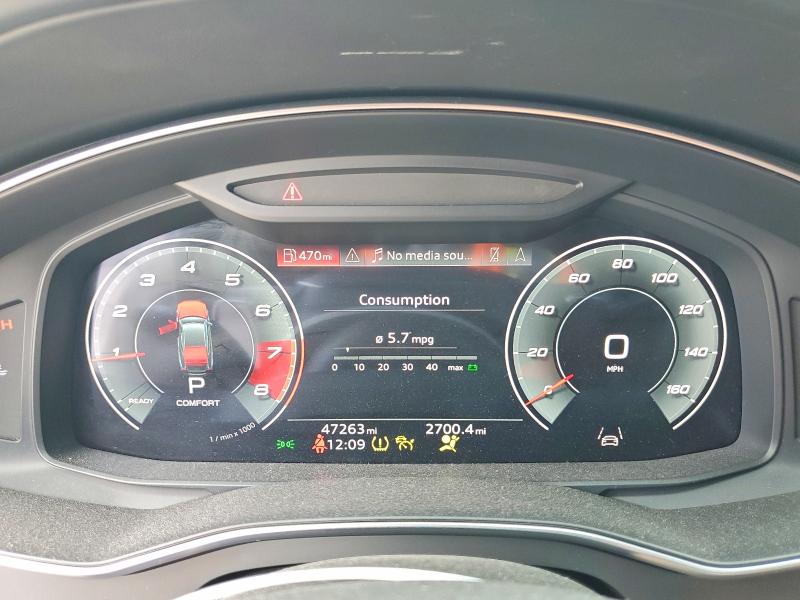 2023 Audi S7 VIN WAUSFBF24PN068629 COPART salvage auction — REAR END, Tx - Salvage Vehicle Title, sold $30,500 on 2026-09-11 (photo 9)