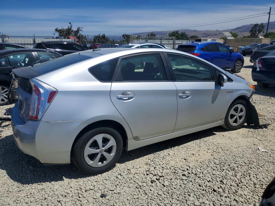 2012 Toyota Prius VIN JTDKN3DU6C1612971 COPART salvage auction — FRONT END, Ca - Salvage Certificate, sold $1,800 on 2026-07-14 (photo 3)