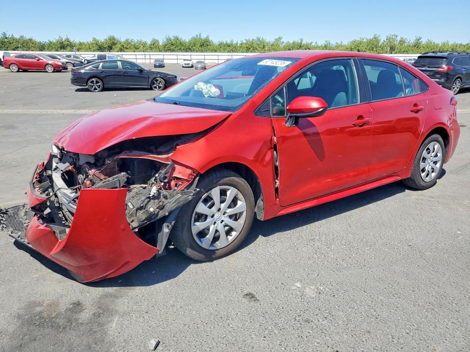 2020 Toyota Corolla VIN 5YFEPRAE4LP090120 COPART salvage auction — FRONT END, Ca - Salvage Certificate, sold $3,600 on 2026-07-23 (photo 1)
