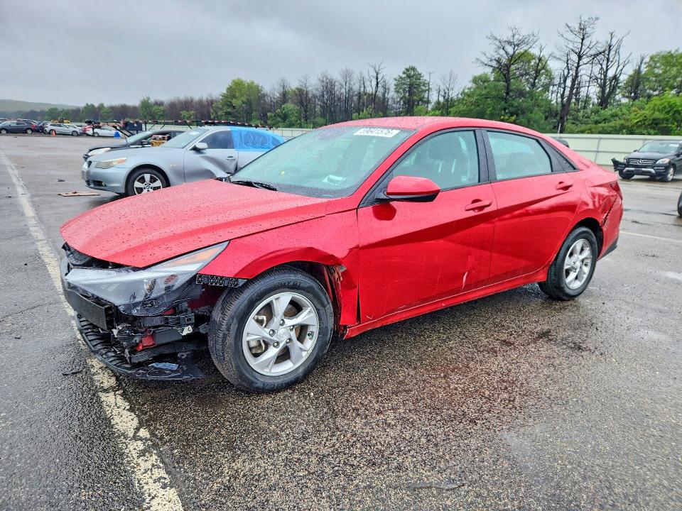 2021 Hyundai Elantra VIN 5NPLL4AG0MH017123 COPART salvage auction — FRONT END, Ny - Mv-907A Salvage Certificate, sold $2,700 on 2026-07-22 (photo 1)
