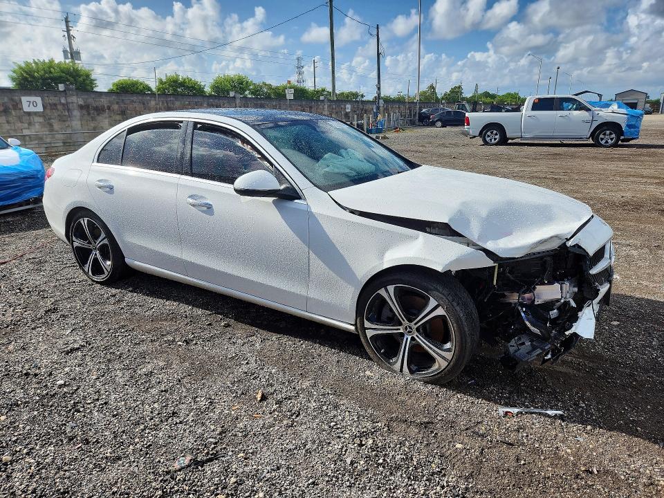 2025 Mercedes-benz C class VIN W1KAF4GB6SR252809 COPART salvage auction — FRONT END, Fl - Certificate Of Destruction, sold $13,700 on 2026-08-12 (photo 4)