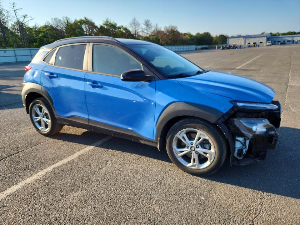 2022 Hyundai Kona VIN KM8K6CAB0NU894120 COPART salvage auction — FRONT END, NY - MV-907A SALVAGE CERTIFICATE, sold $3,000 on 2026-07-20 (photo 4)