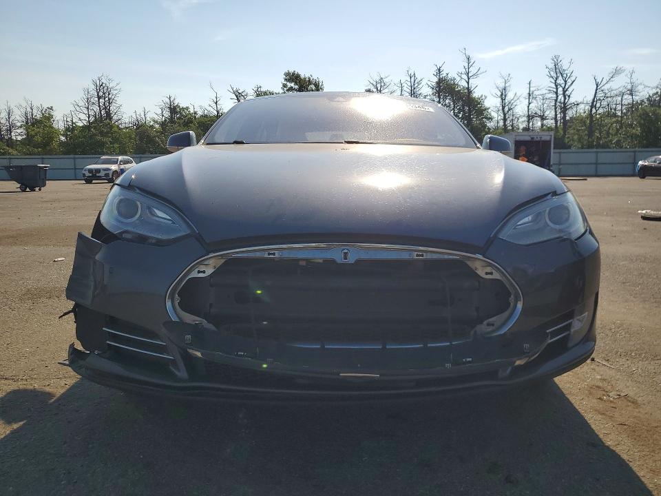 2014 Tesla Model s VIN 5YJSA1H29EFP65282 COPART salvage auction — FRONT END, Ny - Mv-907A Salvage Certificate, sold $2,850 on 2026-07-27 (photo 5)