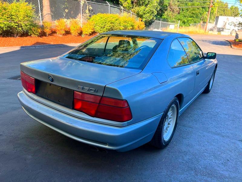 1991 BMW 850 VIN WBAEG2310MCB72468 COPART salvage auction — MECHANICAL, Ca - Certificate Of Title (P), sold $9,600 on 2026-08-03 (photo 4)