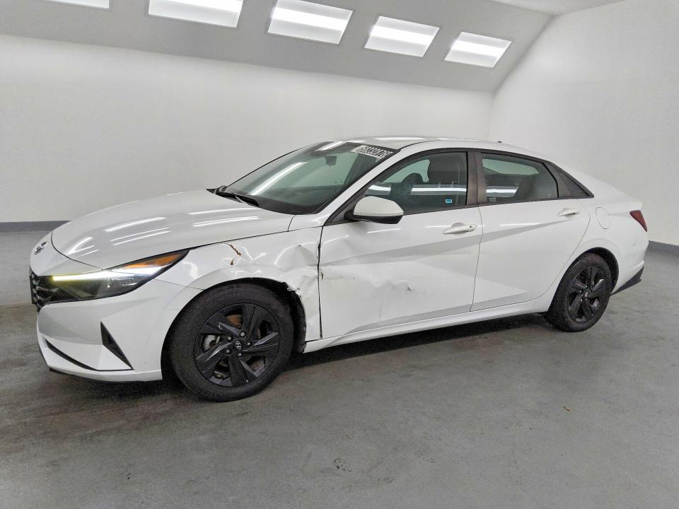 2021 Hyundai Elantra VIN 5NPLS4AG2MH030927 COPART salvage auction — FRONT END, CA - CERTIFICATE OF TITLE, sold $6,600 on 2026-07-23 (photo 1)