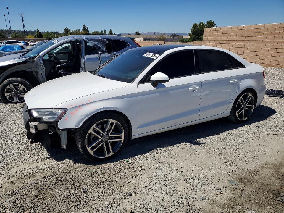 2017 Audi A3 VIN WAUAUGFF0H1035475 COPART salvage auction — FRONT END, Ca - Salvage Certificate, sold $1,350 on 2026-07-22 (photo 1)