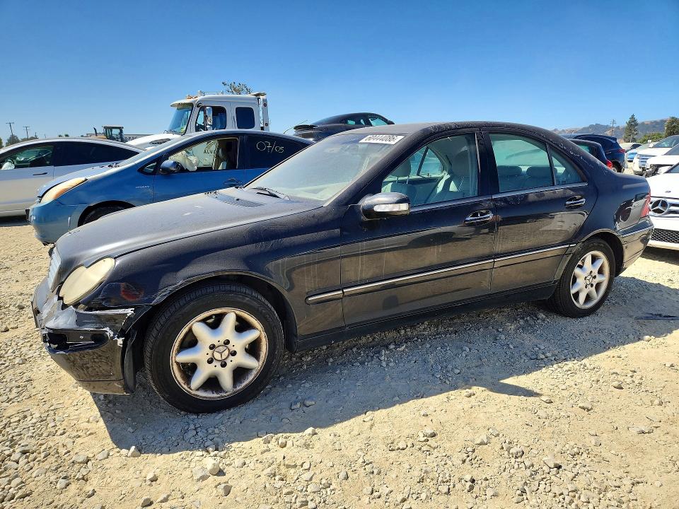 2003 Mercedes-benz C class VIN WDBRF84J53F438620 COPART salvage auction — FRONT END, CA - DIS/DLR/EXP ONLY CLEAN TITLE, sold $325 on 2026-08-20 (photo 1)