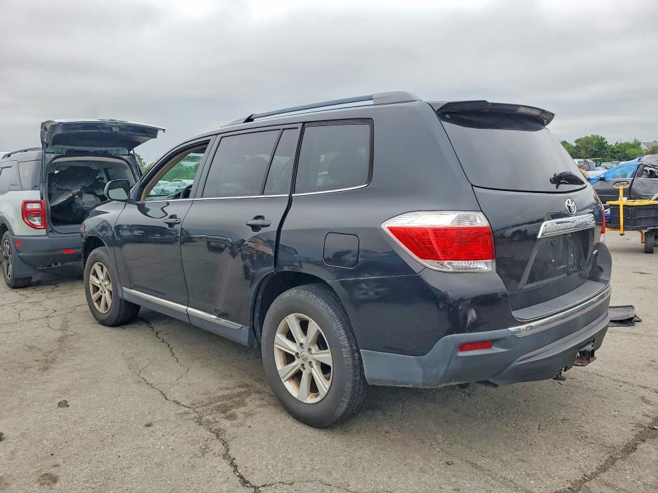 2012 Toyota Highlander VIN 5TDBK3EH9CS099244 COPART salvage auction — FRONT END, Pa - Certificate Of Salvage, sold $2,950 on 2026-07-31 (photo 2)