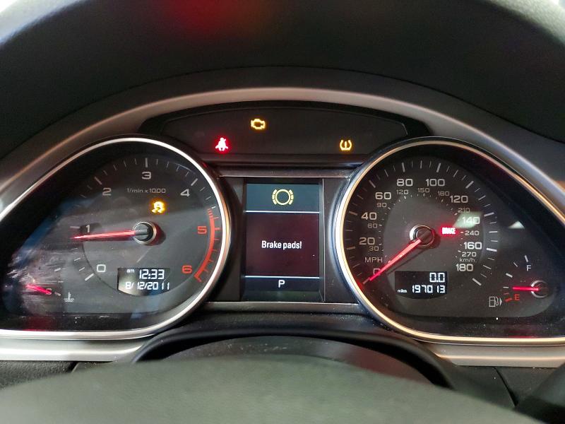 2012 Audi Q7 VIN WA1LMAFE1CD003264 COPART salvage auction — MINOR DENT/SCRATCHES, MA - CERTIFICATE OF TITLE (P), sold $1,250 on 2026-07-10 (photo 9)