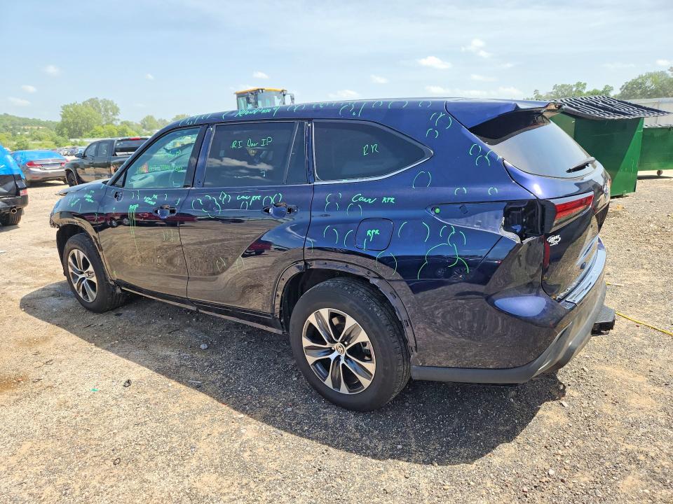 2021 Toyota Highlander VIN 5TDGBRCH3MS535406 COPART salvage auction — HAIL, Wi - Salvage - Multiple Brands, sold $250 on 2026-07-28 (photo 2)