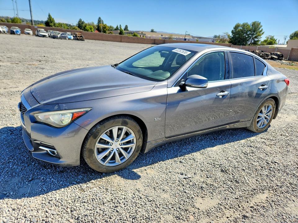 2016 Infiniti Q50 VIN JN1EV7APXGM303546 COPART salvage auction — SIDE, Ca - Salvage Certificate, sold $200 on 2026-07-29 (photo 1)