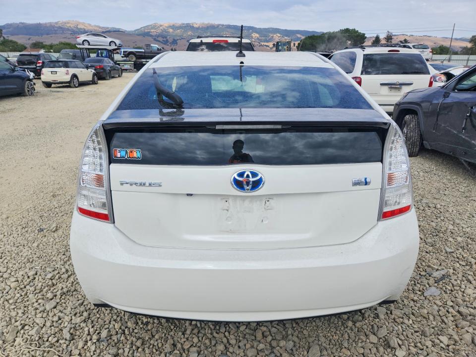 2010 Toyota Prius VIN JTDKN3DU6A0223217 COPART salvage auction — VANDALISM, CA - SALVAGE CERTIFICATE, sold $60 on 2026-07-21 (photo 6)