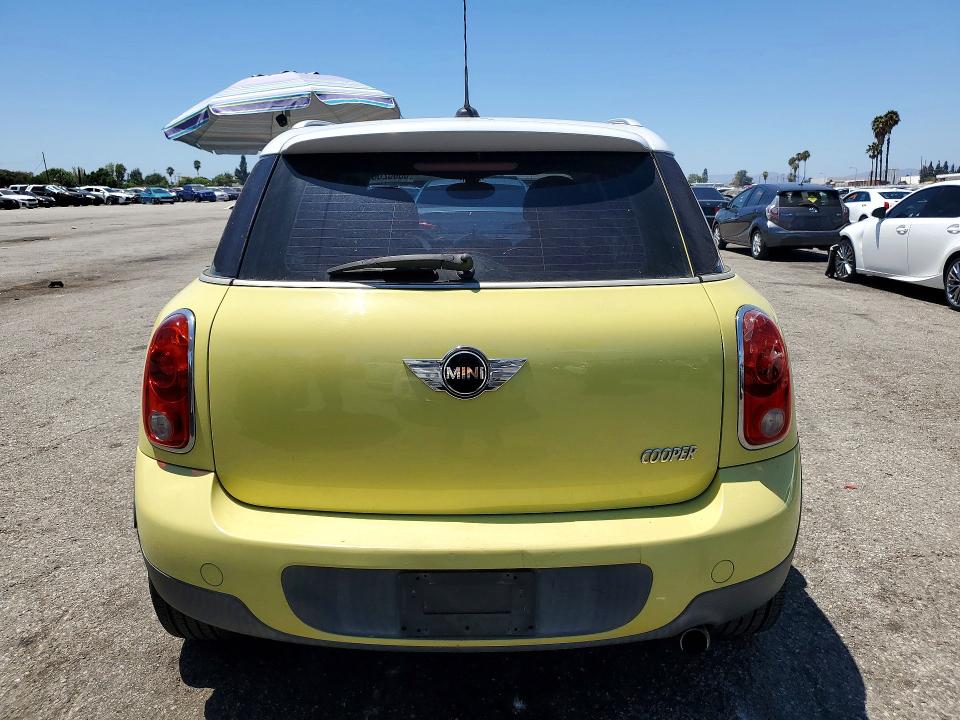 2012 Mini Countryman VIN WMWZB3C57CWM03255 COPART salvage auction — MECHANICAL, Ca - Dis/Dlr/Exp Only Clean Title, sold $850 on 2026-08-07 (photo 6)