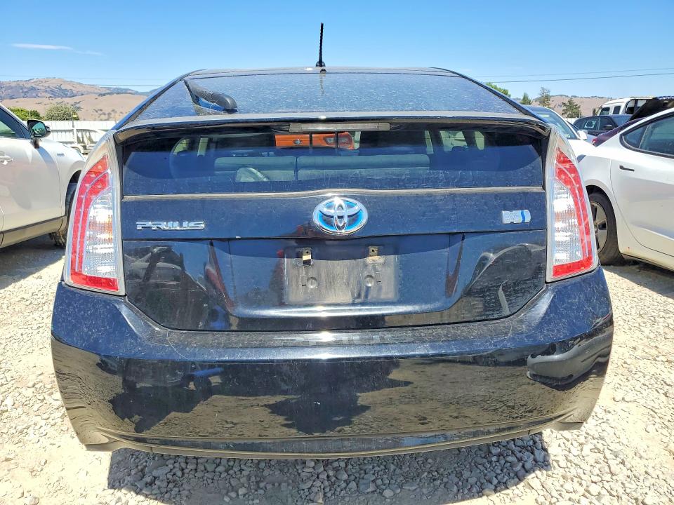 2013 Toyota Prius VIN JTDKN3DU2D5565660 COPART salvage auction — VANDALISM, Ca - Salvage Certificate, sold $1,000 on 2026-07-28 (photo 6)
