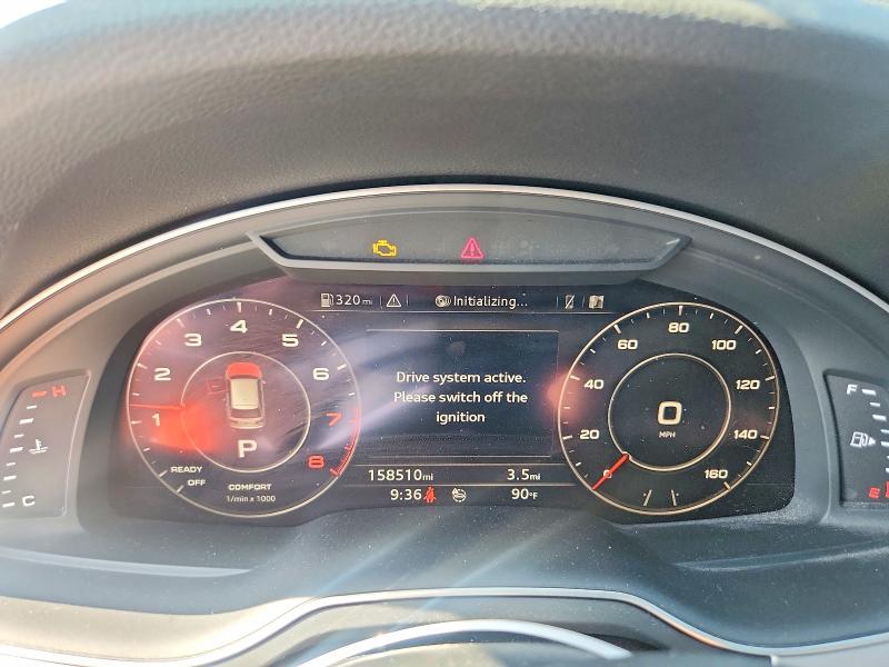 2018 Audi Q7 VIN WA1LHAF74JD014777 COPART salvage auction — FRONT END, Tx - Certificate Of Title (P), sold $6,900 on 2026-07-23 (photo 9)