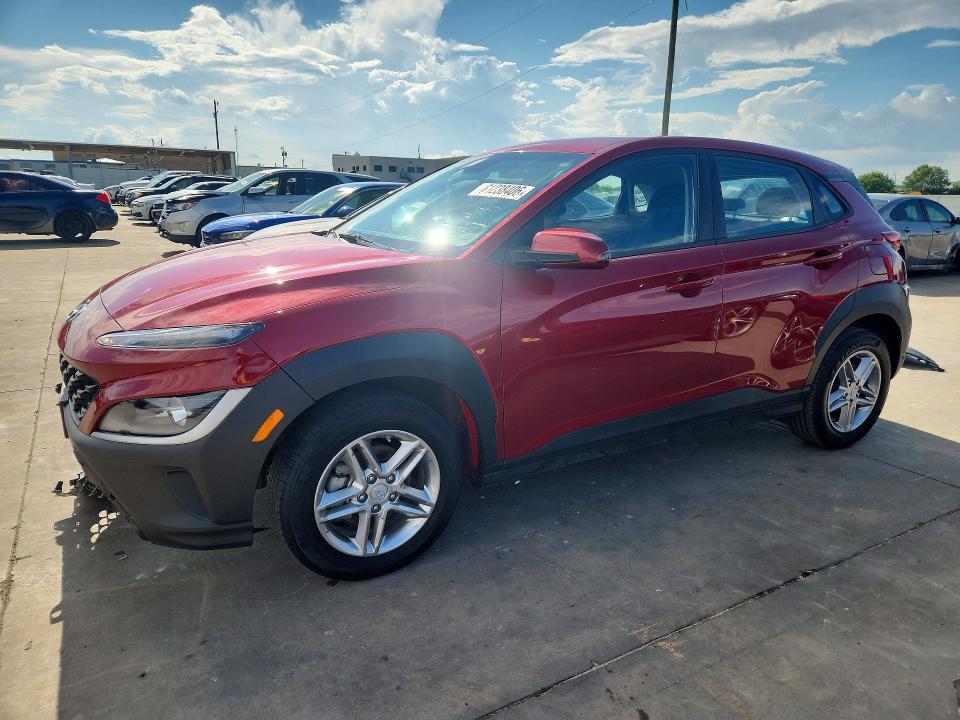 2023 Hyundai Kona VIN KM8K22AB8PU036855 COPART salvage auction — FRONT END, TX - CERTIFICATE OF TITLE (P), sold $6,600 on 2026-07-28 (photo 1)