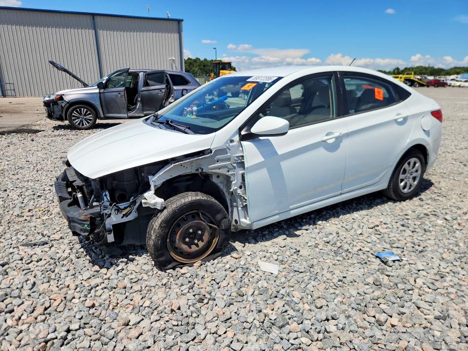 2014 Hyundai Accent VIN KMHCT4AE4EU757095 COPART salvage auction — FRONT END, Fl - Cert Of Title Slvg Rebuildable, sold $525 on 2026-07-13 (photo 1)