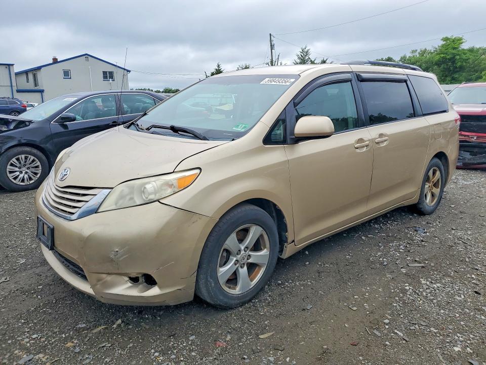 2011 Toyota Sienna VIN 5TDKK3DC2BS086517 COPART salvage auction — MECHANICAL, Nj - Certificate Of Title, sold $1,950 on 2026-07-13 (photo 1)