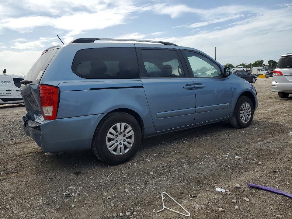 2012 Kia SEDONA VIN KNDMG4C72C6476202 COPART salvage auction — REAR END, Salvage Title, sold $750 on 2026-07-28 (photo 3)