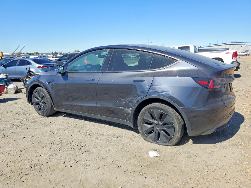 2025 Tesla Model y VIN 7SAYGDED2SF259629 COPART salvage auction — DAMAGE HISTORY, Ca - Salvage Certificate (P), sold $15,800 on 2026-07-28 (photo 2)