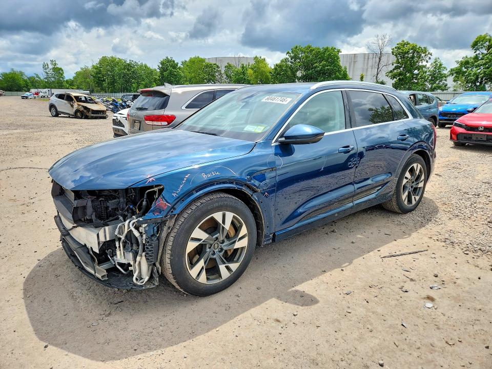 2021 Audi E-tron VIN WA1VABGE4MB015766 COPART salvage auction — FRONT END, Ny - Mv-907A Salvage Certificate, sold $8,700 on 2026-07-20 (photo 1)