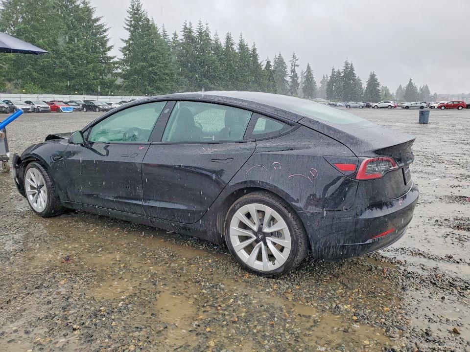 2022 Tesla Model 3 VIN 5YJ3E1EA6NF186755 COPART salvage auction — FRONT END, Wa - Bill Of Sale, sold $6,100 on 2026-07-31 (photo 2)