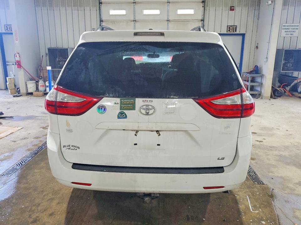 2017 Toyota Sienna VIN 5TDKZ3DC0HS845329 COPART salvage auction — FRONT END, Pa - Certificate Of Salvage, sold $3,850 on 2026-07-27 (photo 6)