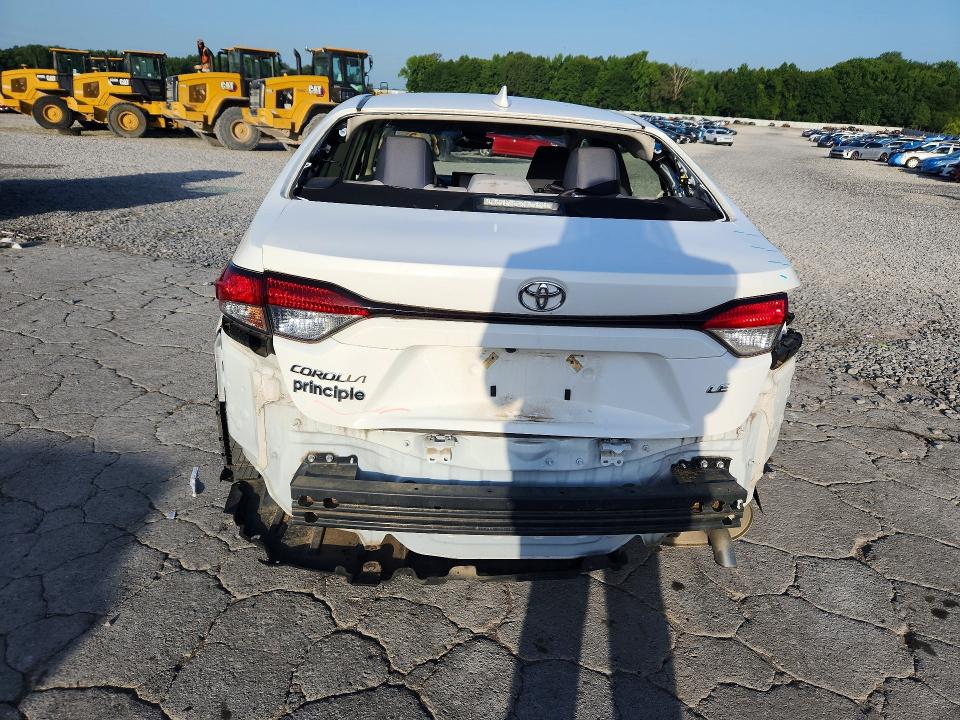2022 Toyota Corolla VIN JTDEPMAE6N3013537 COPART salvage auction — REAR END, MS - CERT OF TITLE-SALVAGED, sold $1,100 on 2026-07-28 (photo 6)