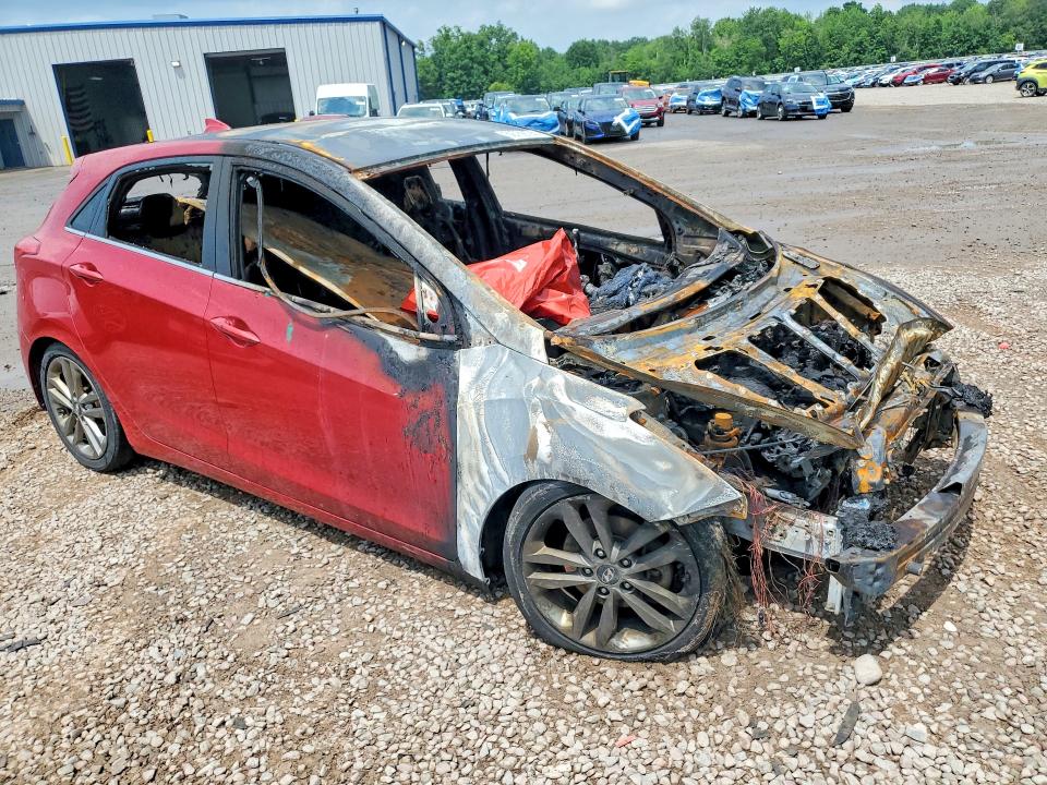 2016 Hyundai Elantra VIN KMHD35LH6GU265009 COPART salvage auction — BURN, Ny - Mv-907A Salvage Certificate, sold $350 on 2026-07-20 (photo 4)