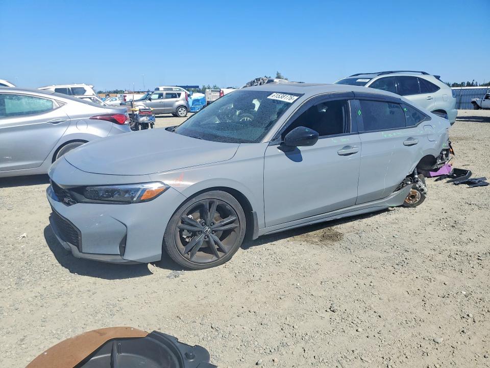2025 Honda Civic VIN 2HGFE1E55SH470448 COPART salvage auction — REAR END, Ca - Salvage Certificate, sold $7,800 on 2026-08-25 (photo 1)