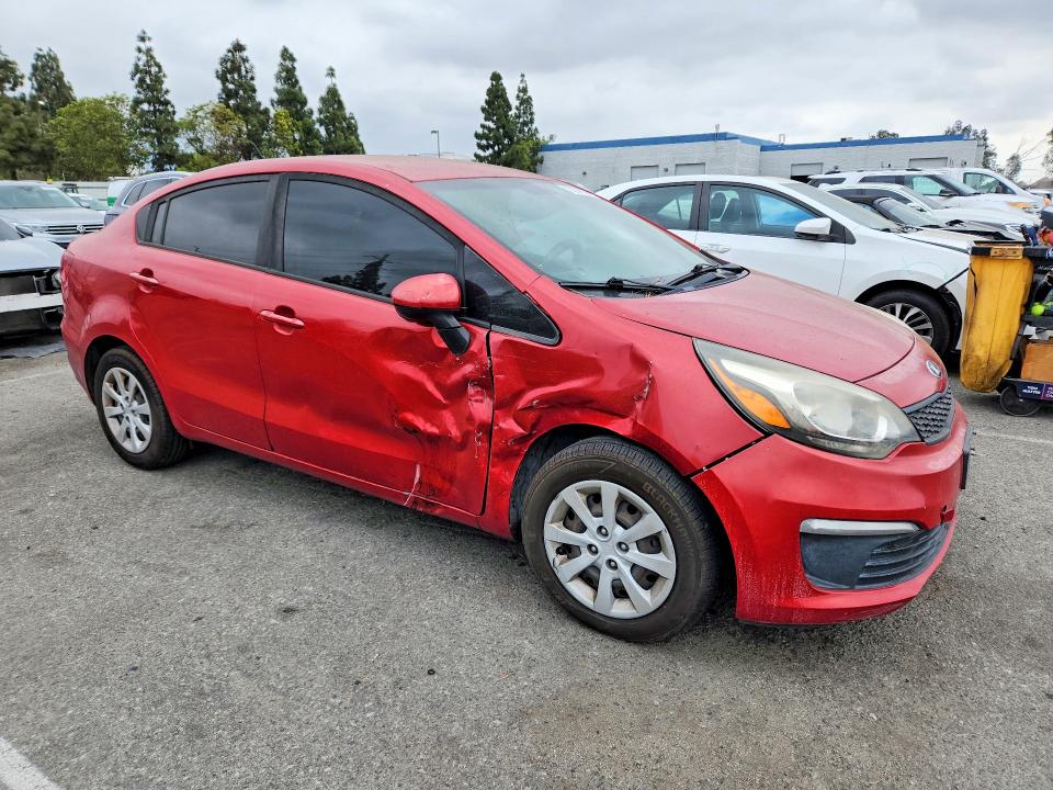 2017 Kia Rio VIN KNADM4A3XH6112249 COPART salvage auction — FRONT END, Ca - Salvage Certificate, sold $550 on 2026-07-16 (photo 4)