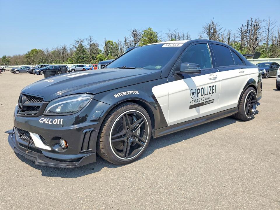 2010 Mercedes-benz C class VIN WDDGF7HB6AF380140 COPART salvage auction — MECHANICAL, Nj - Cert Of Title-Salvage, sold $3,500 on 2026-07-13 (photo 1)