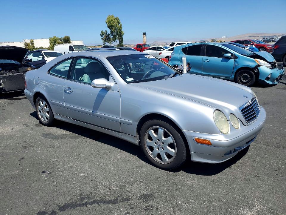 2002 Mercedes-benz Clk-class VIN WDBLJ65G42T122122 COPART salvage auction — SIDE, CA - SALVAGE CERTIFICATE, sold $1,100 on 2026-07-20 (photo 4)