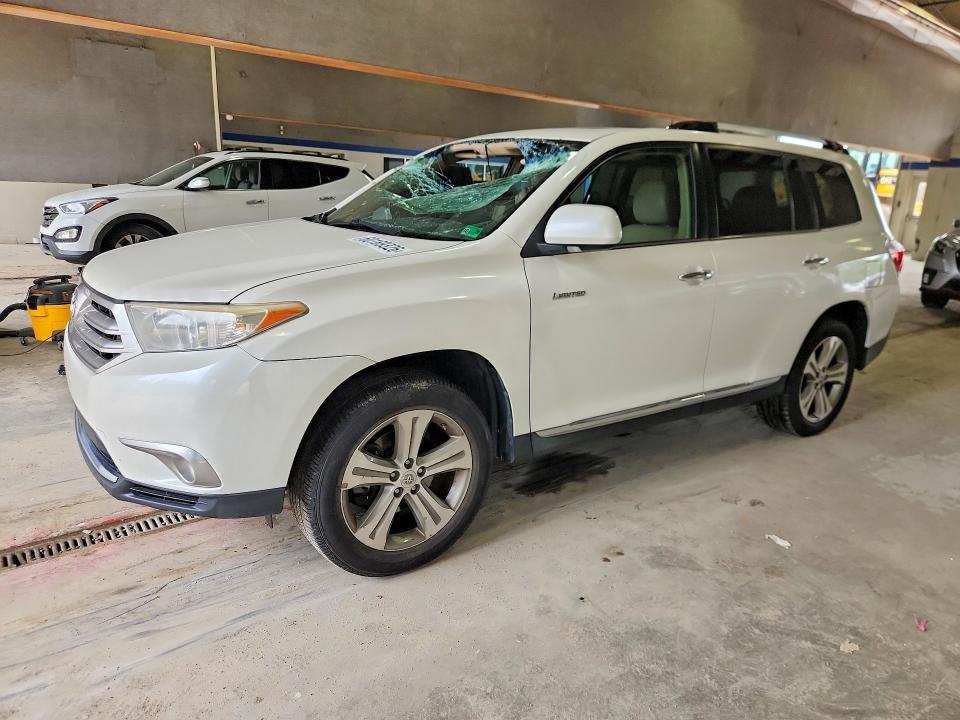 2012 Toyota Highlander VIN 5TDYK3EH9CS071230 COPART salvage auction — ROOF, Va - Cert Of Title - Salvage, sold $300 on 2026-07-24 (photo 1)