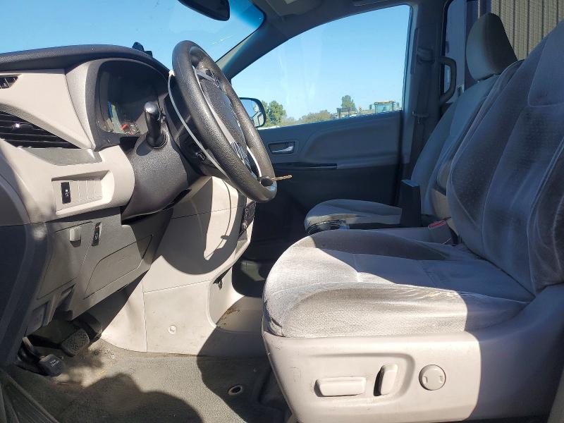2015 Toyota Sienna VIN 5TDKK3DCXFS601057 COPART salvage auction — FRONT END, CA - SALVAGE CERTIFICATE, sold $1,050 on 2026-07-24 (photo 7)
