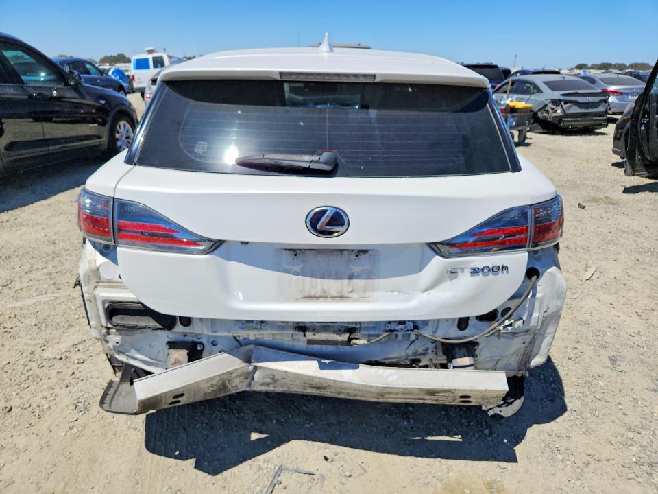 2016 Lexus Ct 200 VIN JTHKD5BH5G2274403 COPART salvage auction — REAR END, Ca - Salvage Certificate, sold $425 on 2026-07-30 (photo 6)