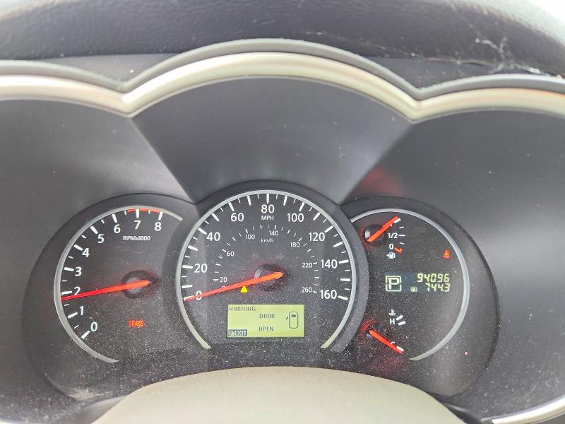 2013 Nissan Quest VIN JN8AE2KP8D9066667 COPART salvage auction — FRONT END, Ca - Salvage Certificate, sold $875 on 2026-07-15 (photo 9)
