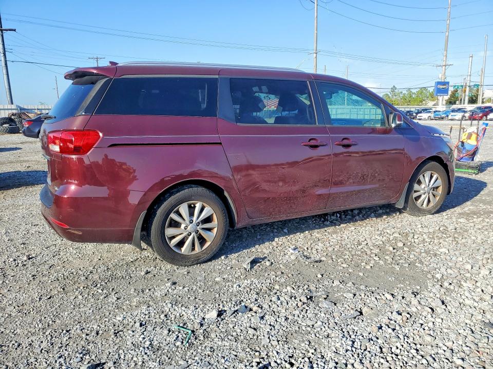 2017 Kia SEDONA VIN KNDMB5C11H6329327 COPART salvage auction — FRONT END, Fl - Cert Of Title Slvg Rebuildable, sold $1,500 on 2026-07-14 (photo 3)