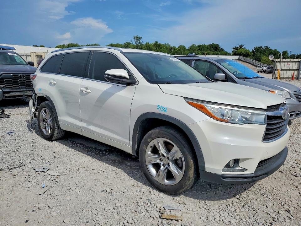 2015 Toyota Highlander VIN 5TDYKRFH4FS093819 COPART salvage auction — SIDE, Al - Cert Of Title-Salvage Title, sold $250 on 2026-07-28 (photo 4)
