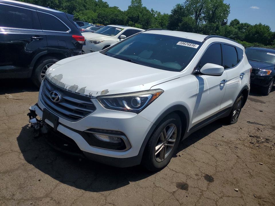 2017 Hyundai Santa fe VIN 5XYZUDLB1HG387437 COPART salvage auction — FRONT END, Ct - Cert Of Title-Salvage, sold $1,100 on 2026-07-14 (photo 1)