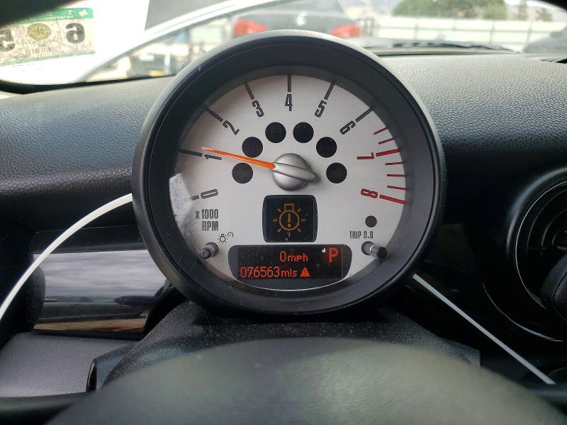 2012 Mini Cooper VIN WMWSU3C55CT539882 COPART salvage auction — VANDALISM, Ca - Salvage Certificate, sold $60 on 2026-07-28 (photo 9)