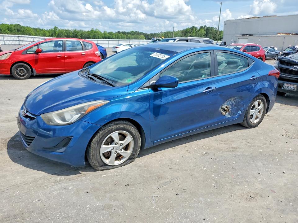 2015 Hyundai Elantra VIN KMHDH4AEXFU353645 COPART salvage auction — SIDE, Salvage Title, sold $2,150 on 2026-07-22 (photo 1)