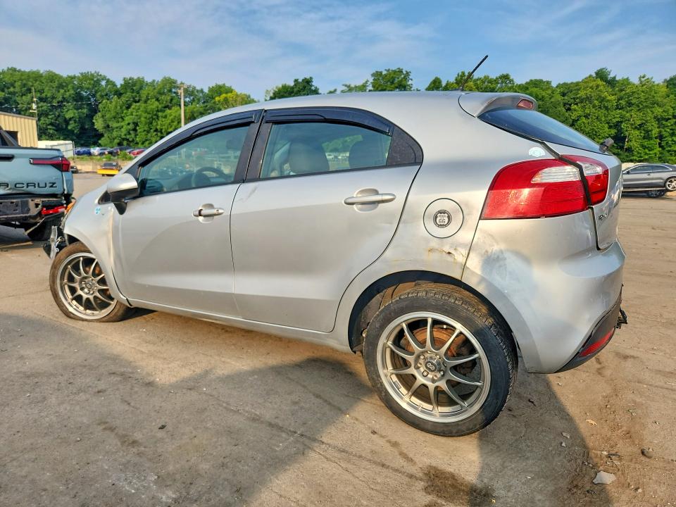 2012 Kia Rio VIN KNADM5A36C6040934 COPART salvage auction — REAR END, Ny - Mv-907A Salvage Certificate, sold $325 on 2026-07-28 (photo 2)
