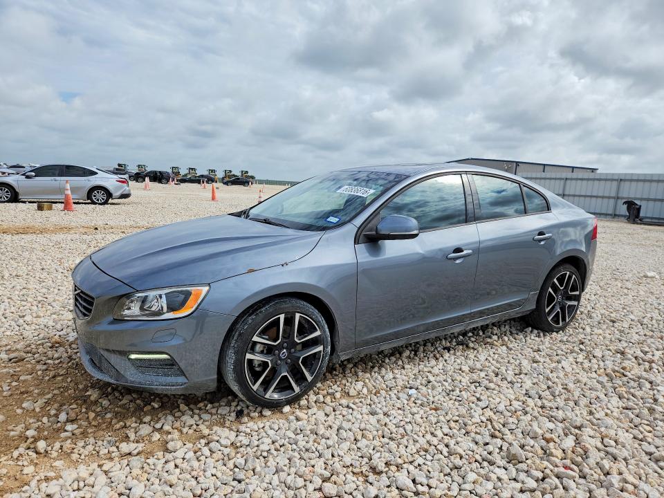 2017 Volvo S60 VIN YV126MFL8H2438906 COPART salvage auction — REAR END, Tx - Salvage Vehicle Title, sold $2,400 on 2026-08-27 (photo 1)